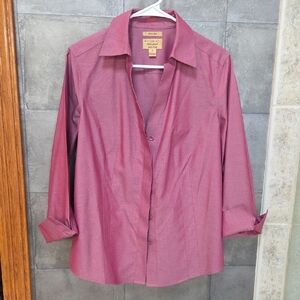 Taylor Women's Mauve Button-Up Blouse